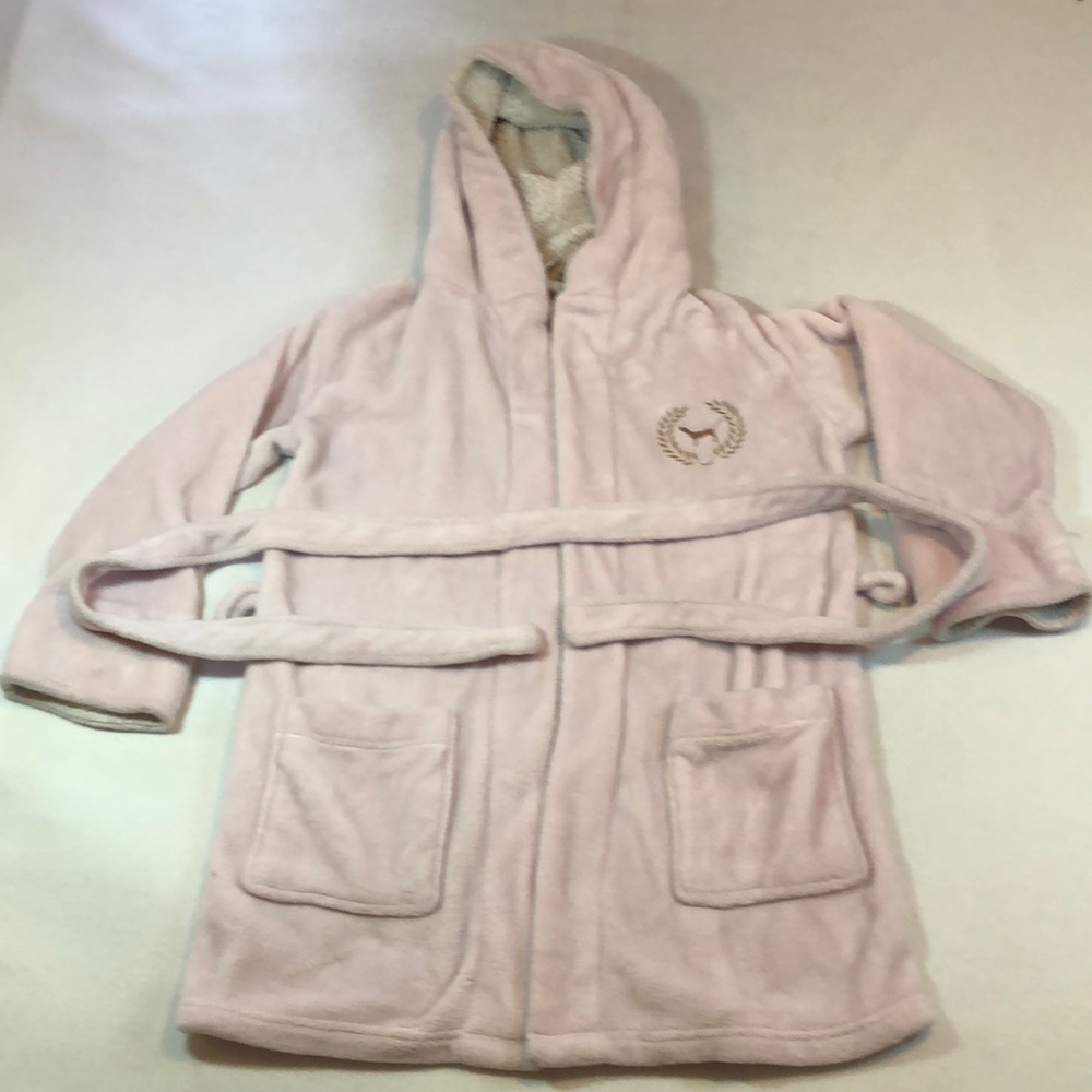 PINK Victorias Secret Sleepwear Soft Robe with hoodie 100% Polyester